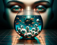 Fishbowl Eyes 2 Art Print