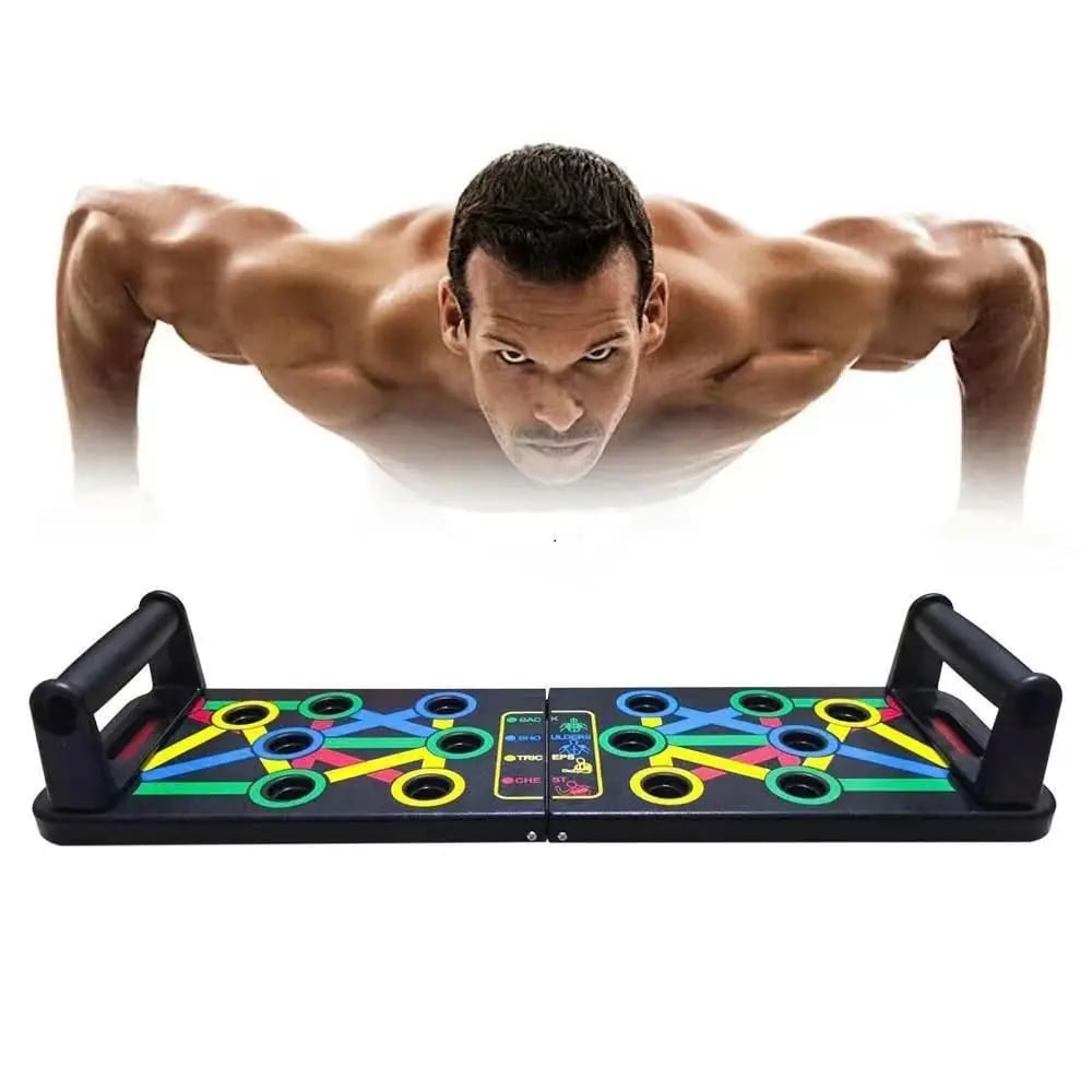 Multi-Function 14 in 1 Push Up Board Adjustable Foldable Pushup Fitness Stand Chest Muscle Building 