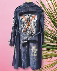 Image 1 of Love is my Religion ¥ unisex ¥ upCyclinG viLLaGe punK¥IbiZa ¥TrenChcoaT¥ festival