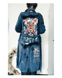 Image 3 of Love is my Religion ¥ unisex ¥ upCyclinG viLLaGe punK¥IbiZa ¥TrenChcoaT¥ festival