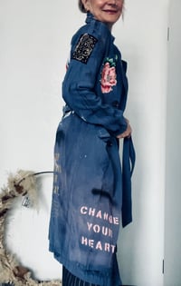 Image 4 of Love is my Religion ¥ unisex ¥ upCyclinG viLLaGe punK¥IbiZa ¥TrenChcoaT¥ festival