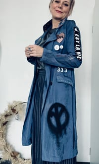 Image 5 of Love is my Religion ¥ unisex ¥ upCyclinG viLLaGe punK¥IbiZa ¥TrenChcoaT¥ festival