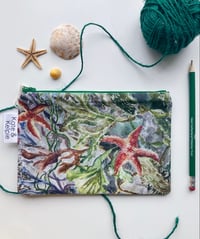 Image 1 of Starfish and Seaweed Pencil Case