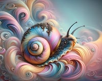 Elegant Snail 3 Art Print