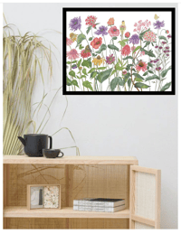 Image 3 of Goldfinch Garden-original artwork