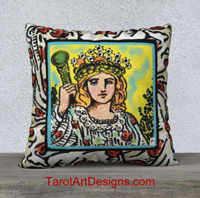 Image 1 of Empress Queen 22" Luxury Velveteen Pillow Cover