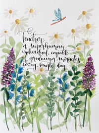 Image 3 of Superhero Teacher- original artwork 