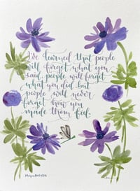 Image 3 of Maya Angelou Quote- original artwork 