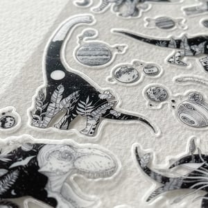 Image of Cosmic Dino sticker sheet