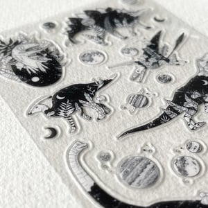 Image of Cosmic Dino sticker sheet