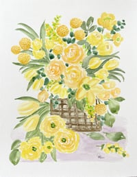 Image 4 of Sunny Blooms- original artwork 