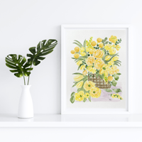 Image 1 of Sunny Blooms- original artwork 