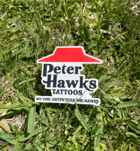 No One Out Peters the Hawks Sticker