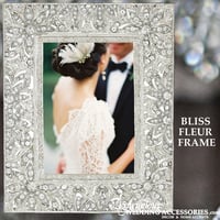 Image 2 of Silver with Crystals Picture Frames - Fleur