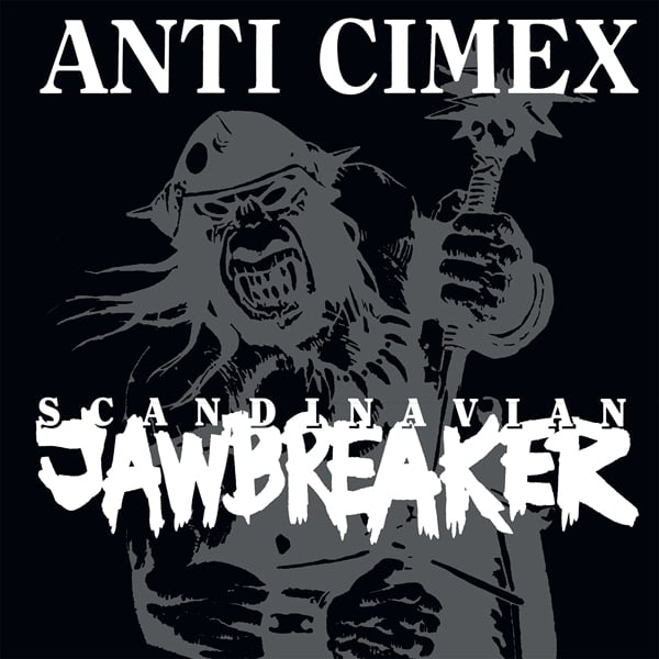 Image of ANTI CIMEX - "SCANDINAVIAN JAWBREAKER" Lp (CLEAR W/ BLACK SPLATTER VINYL)