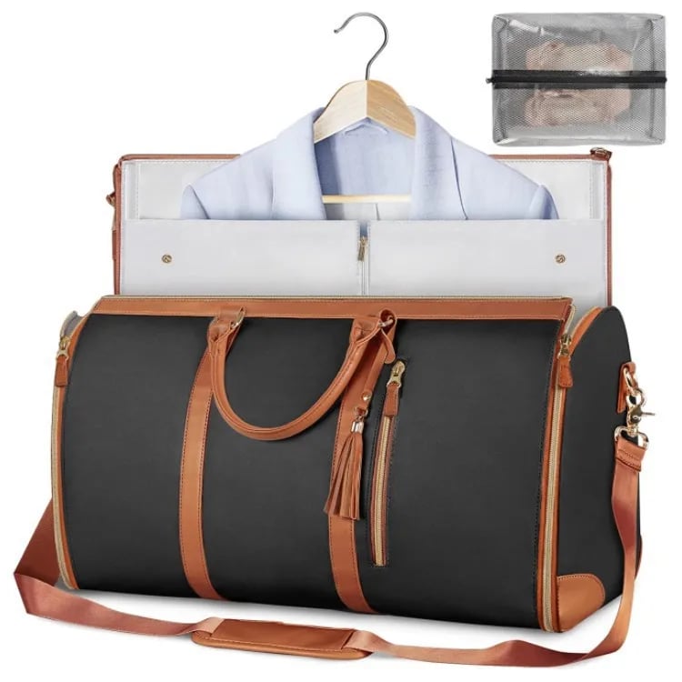 New Duffle Bag for Traveling Convertible Suit Carry on Stylish Garment Bag with Toiletry Pockets