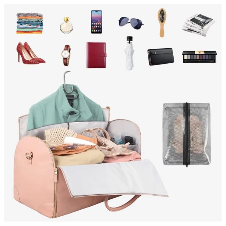 New Duffle Bag for Traveling Convertible Suit Carry on Stylish Garment Bag with Toiletry Pockets