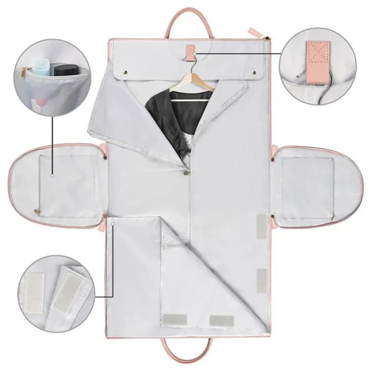 New Duffle Bag for Traveling Convertible Suit Carry on Stylish Garment Bag with Toiletry Pockets