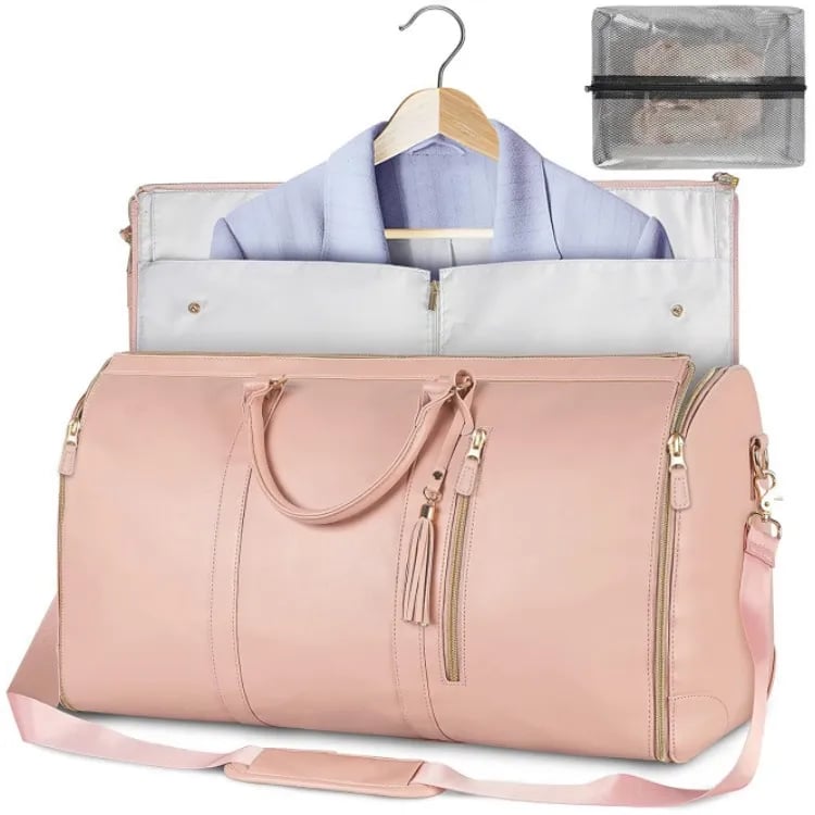 New Duffle Bag for Traveling Convertible Suit Carry on Stylish Garment Bag with Toiletry Pockets