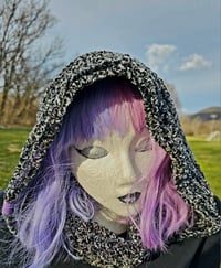 Image 1 of Tiktok Hooded Cowl - Tabby Tweed