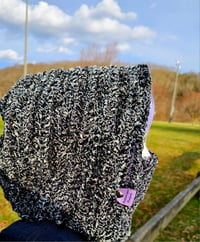 Image 4 of Tiktok Hooded Cowl - Tabby Tweed