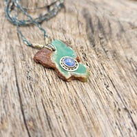 Image 1 of Chrysoprase Sapphire Cord