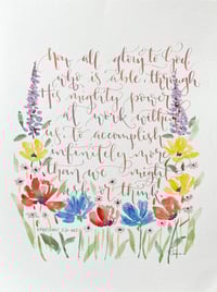 Image 3 of Ephesians 3:20- original artwork 