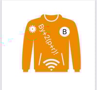 BY orange hoodie