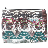 Image 4 of Print Table Zip Purse Peacock (small)