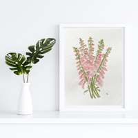Image 4 of Pink Foxglove-original artwork 