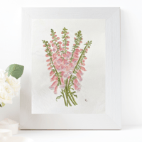 Image 2 of Pink Foxglove-original artwork 