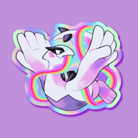 Image 1 of Rainbow Ribbon Lugia Sticker