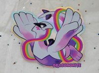 Image 2 of Rainbow Ribbon Lugia Sticker