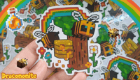 Image 2 of Rainbow Bee Sticker