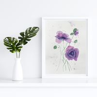 Image 1 of Loose Purple Poppies