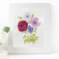 Image 1 of Bordeaux & Sapphire- original artwork 