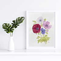 Image 5 of Bordeaux & Sapphire- original artwork 