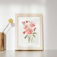 Image 3 of Scarlet blooms- original artwork 