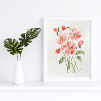Image 1 of Scarlet blooms- original artwork 