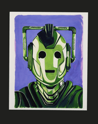 Image 5 of Cyberman - Dr Who -  Watercolor Prints - 3 variations