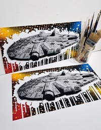 Image 2 of Millennium Falcon Print