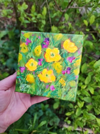 Image 1 of Tiny Sunshine -Original Acrylic Painting 