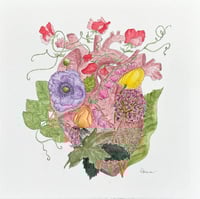Image 4 of Heart Blooms- original artwork 