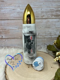 Image 2 of Firefighter Smoke Bullet Tumbler