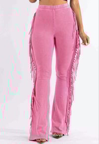 Image 1 of Casual Fringe Pants