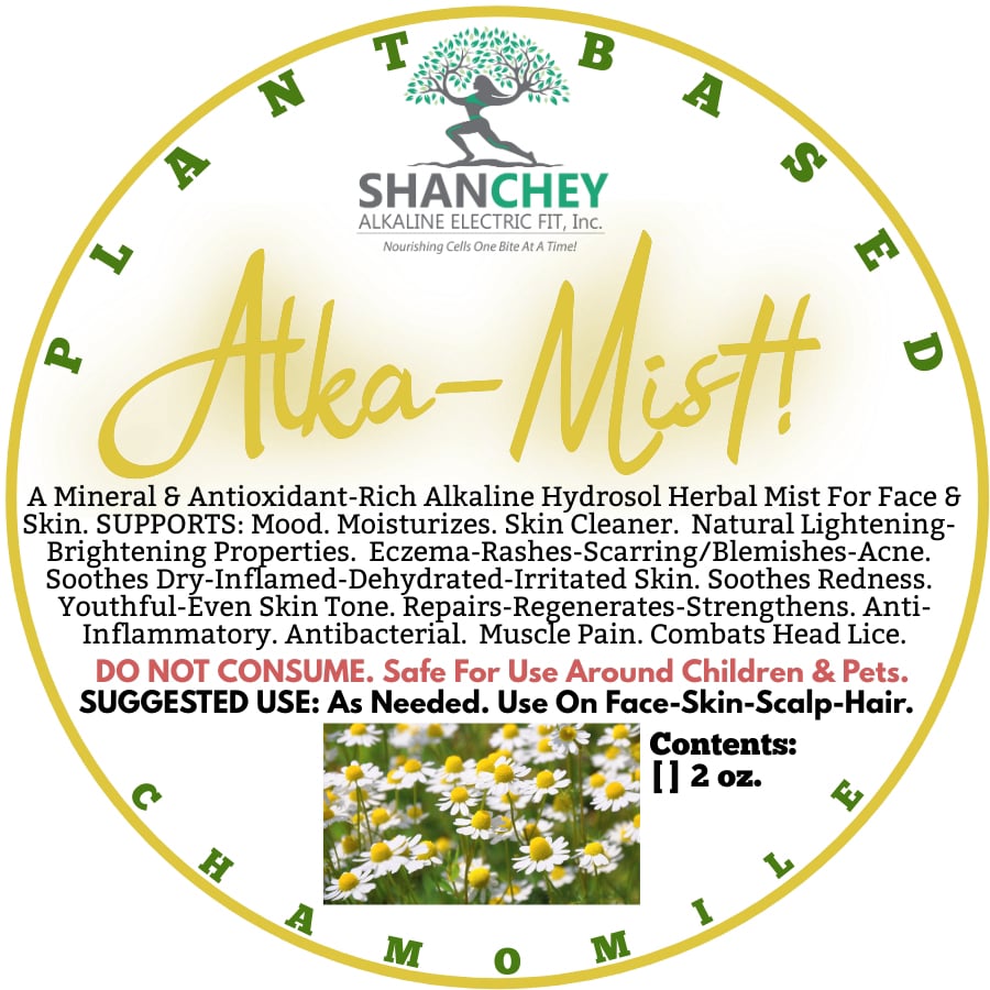 ALKA-MIST Herbal Skin/Scalp Mist/Toners. Hydration-Aging Skin-Hot Flashes-Moisturizing 