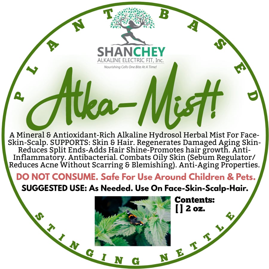 ALKA-MIST Herbal Skin/Scalp Mist/Toners. Hydration-Aging Skin-Hot Flashes-Moisturizing 