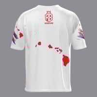 Image 2 of RB Productions White Hawaiian Flag Dri-fit Shirt