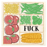 Irreverent Vegetables Print