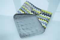 Image 2 of Retro Zig Zag Pattern Dribble Bib 